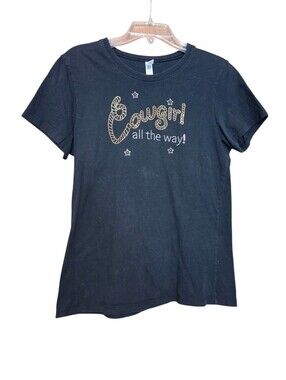 Bella Black Cowgirl T-shirt